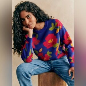 Sezane Beatrice Jumper – Size S – 100% Merino Wool